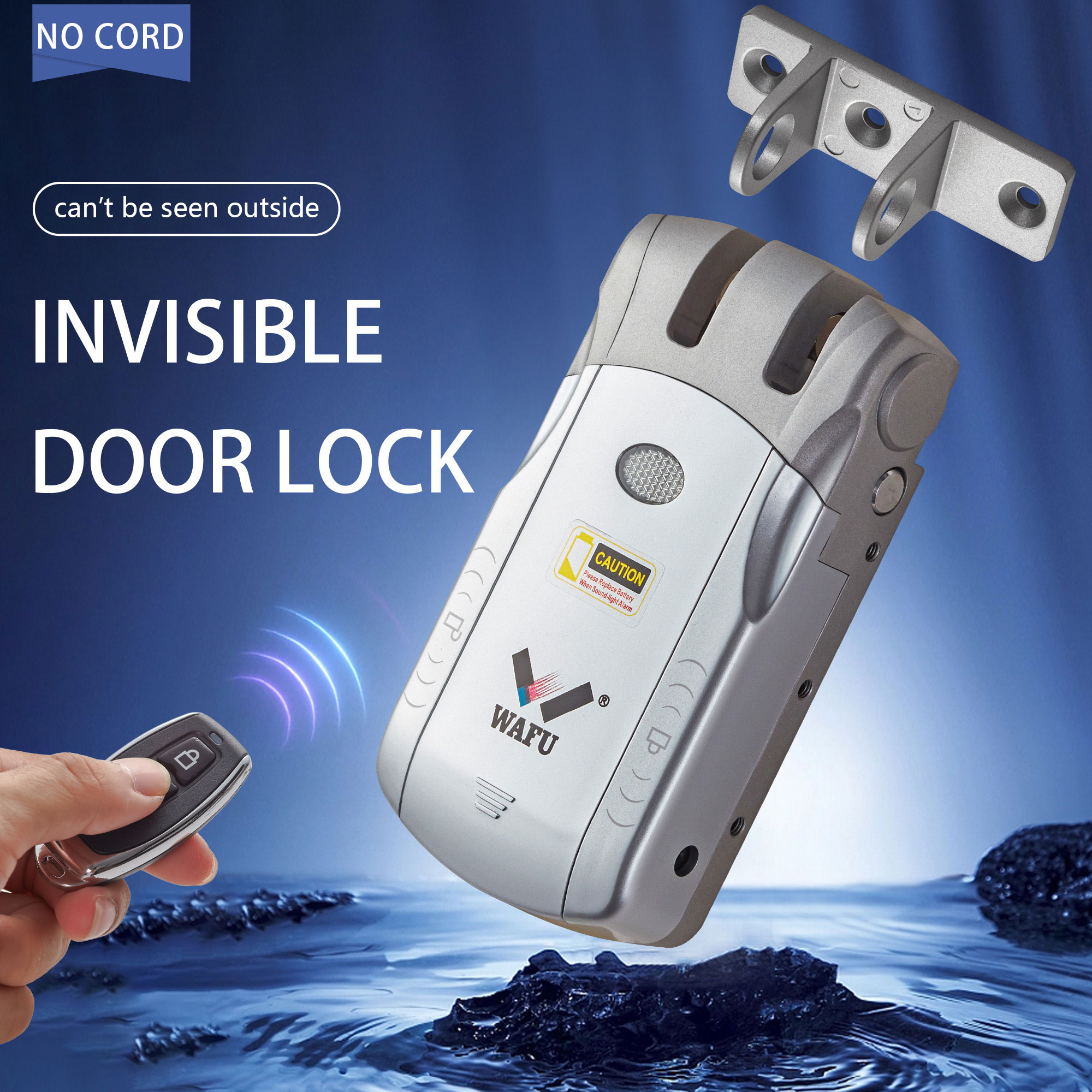 WAFU hidden anti-theft door lock appearance