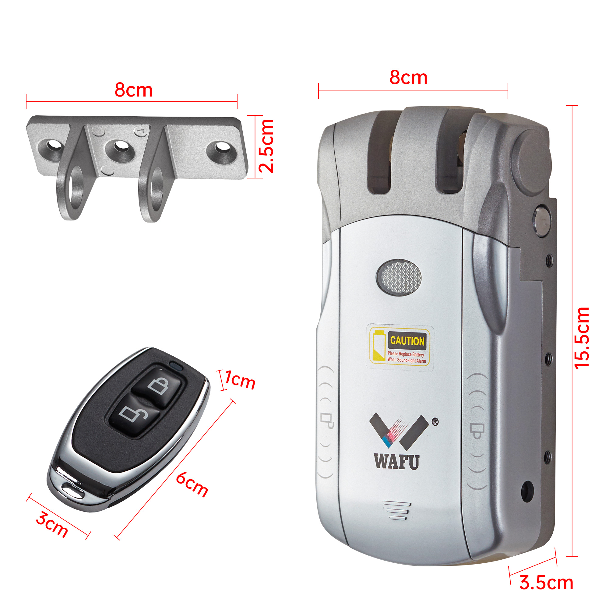 WAFU lock dimension drawing