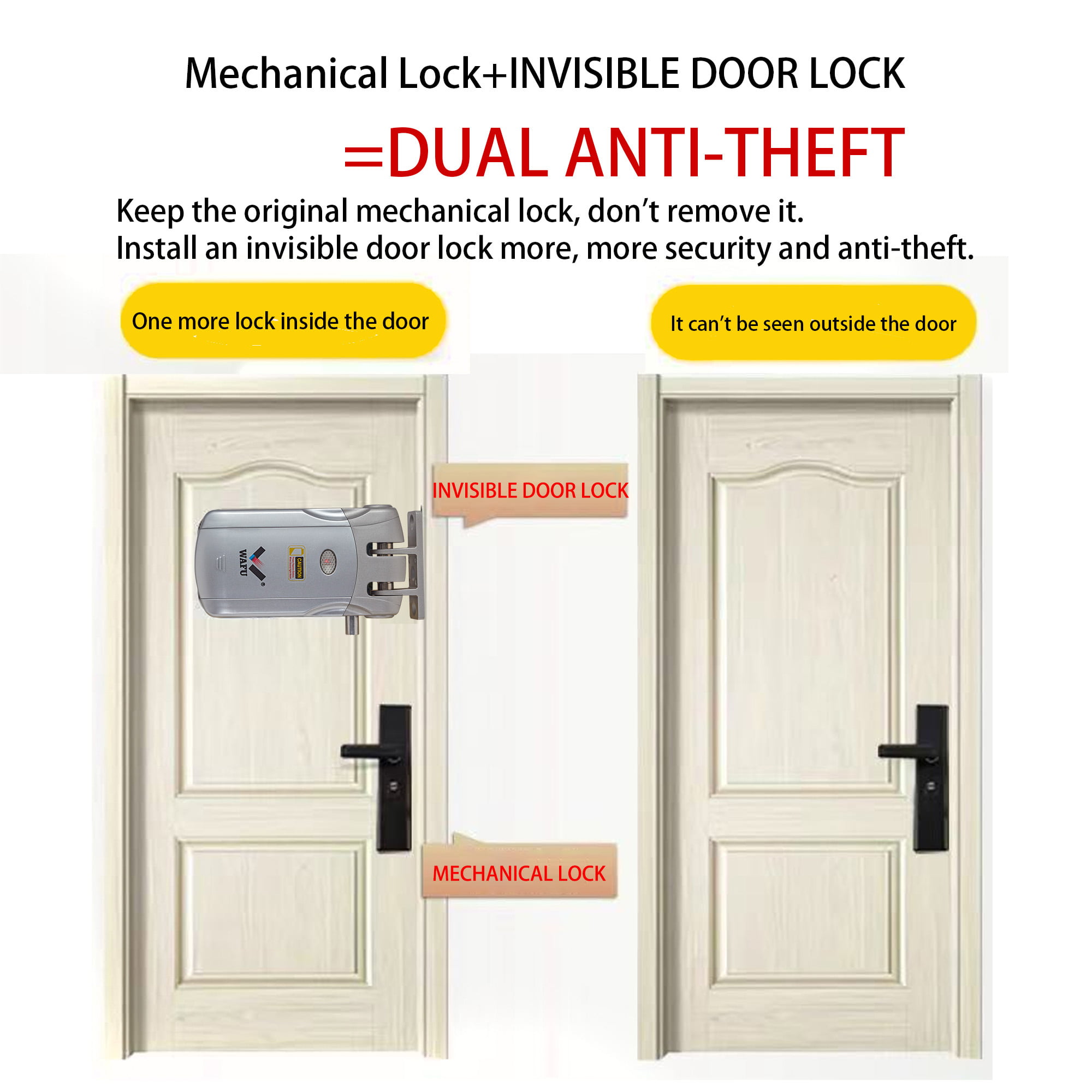 WF-019 mechanical + hidden dual anti-theft