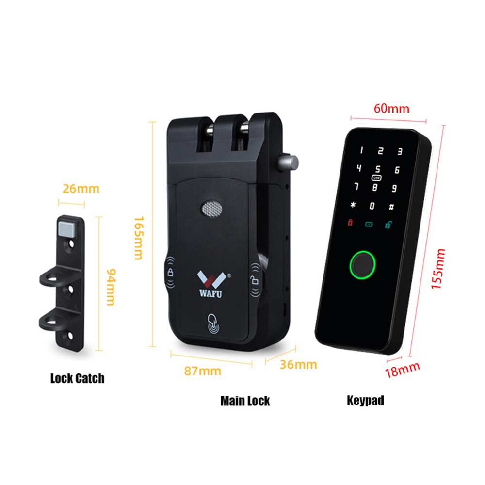 WF-026 dimensioni del corpo serratura e accessori