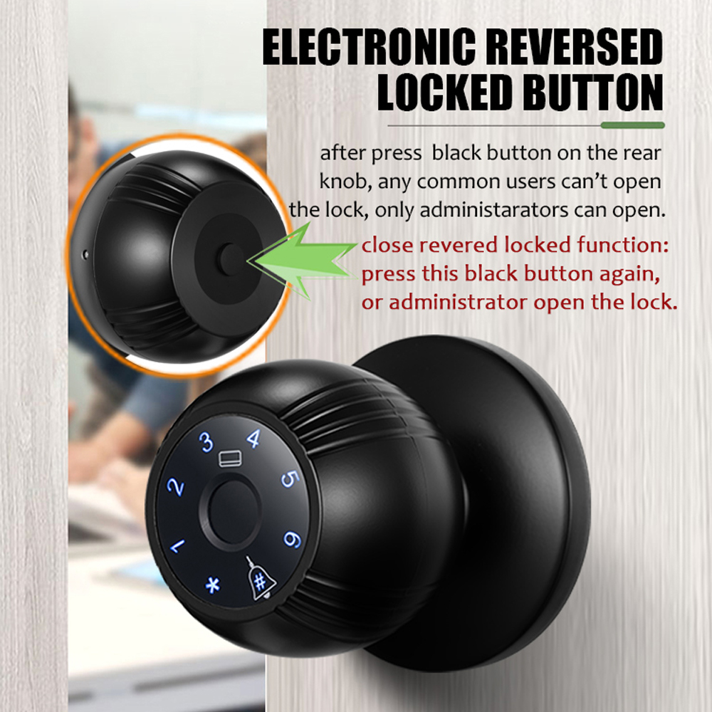 WF-Q7 indoor electronic deadbolt button