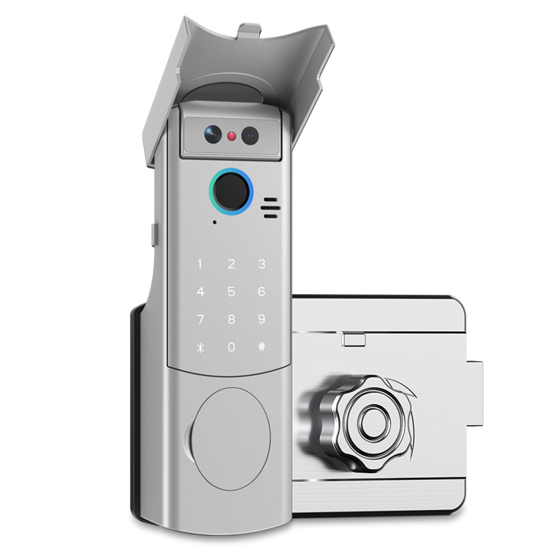 Serratura intelligente WF-014 spioncino 3D riconoscimento facciale - Vista frontale HD