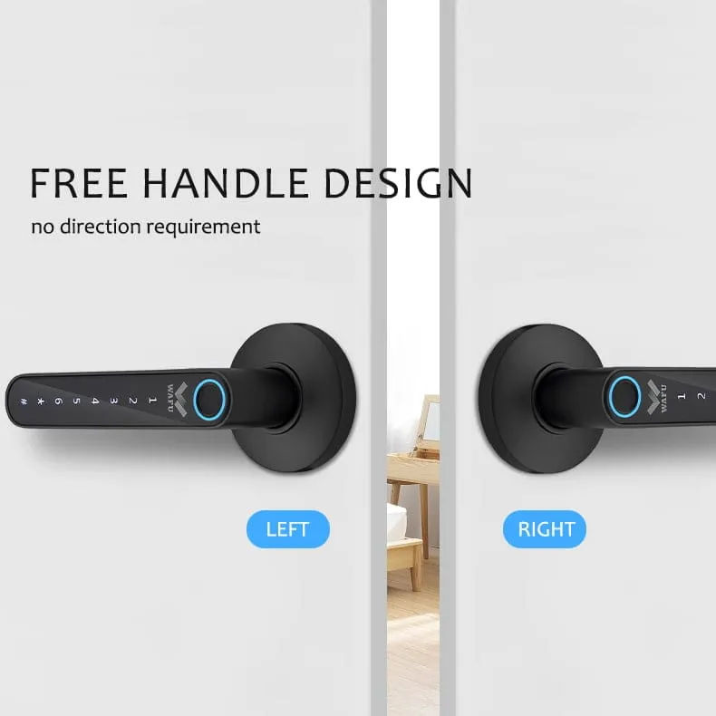 WAFU WF-016 Handle Lock —no-wire handle lock, fingerprint lock | detail image 9