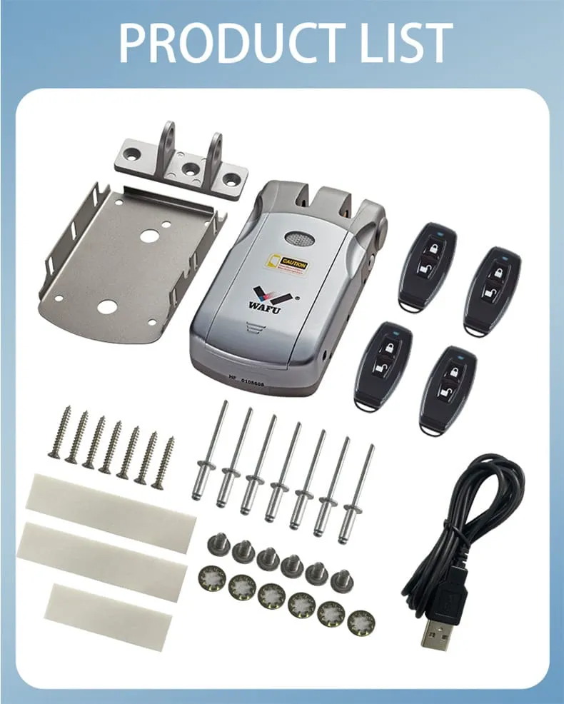 WAFU WF-019 Invisible Remote Lock | Invisible Remote Lock, zinc alloy | detail image 14
