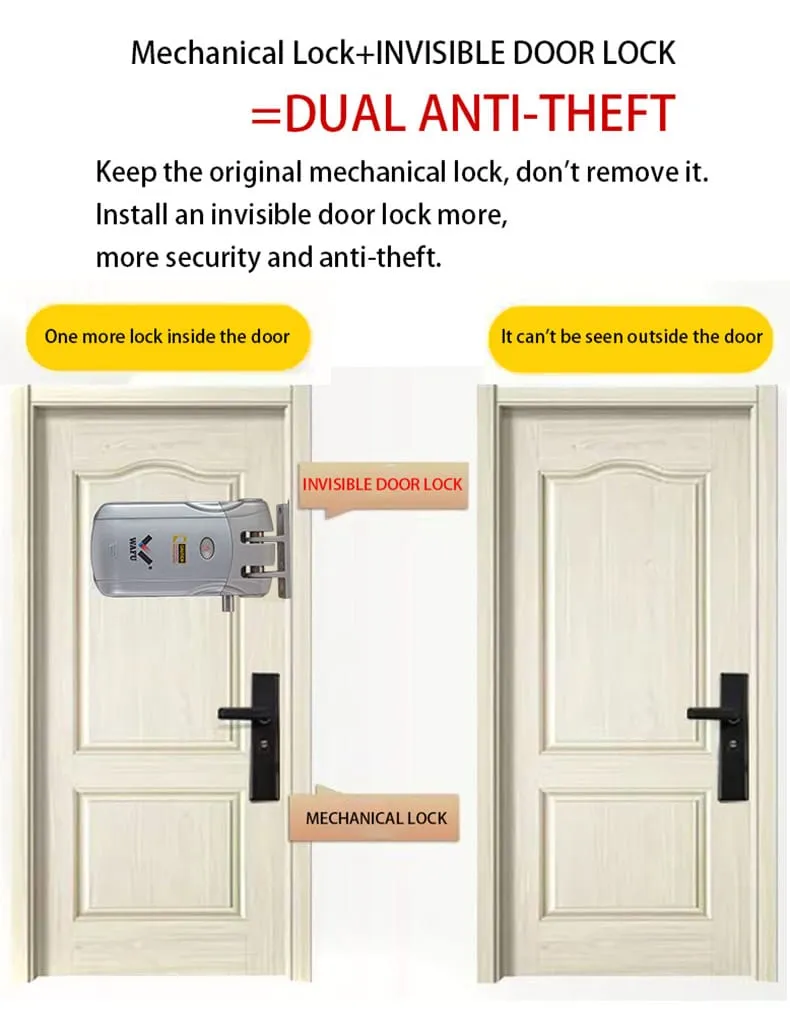 WAFU WF-019 Invisible Remote Lock | Invisible Remote Lock, zinc alloy | detail image 3