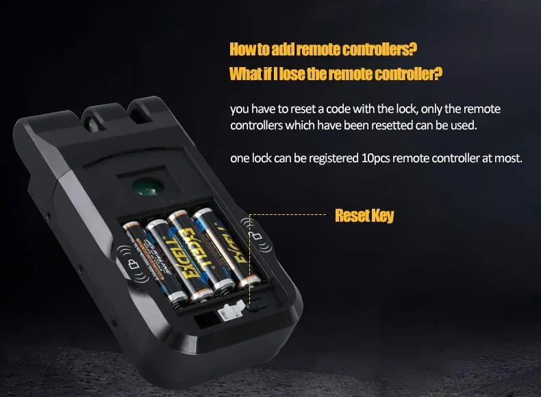 WAFU WF-026 Hidden Anti-Theft Lock —hidden remote lock, Europe hit | detail image 12