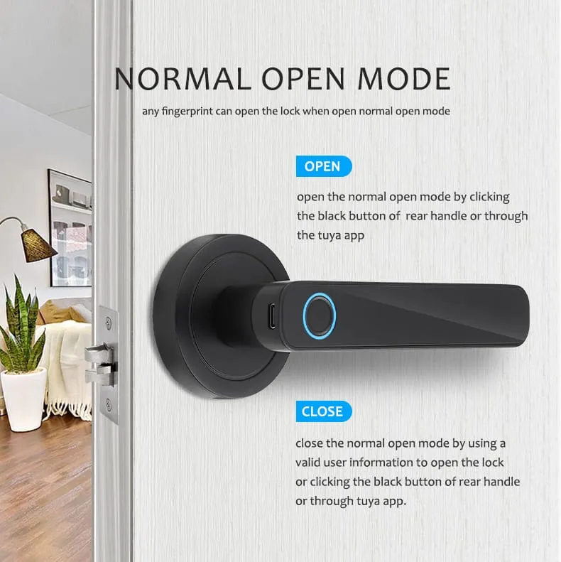 WAFU WF-F3 Fingerprint & Password Handle Lock —WAFU WF-F3, fingerprint password handle lock | detail image 6