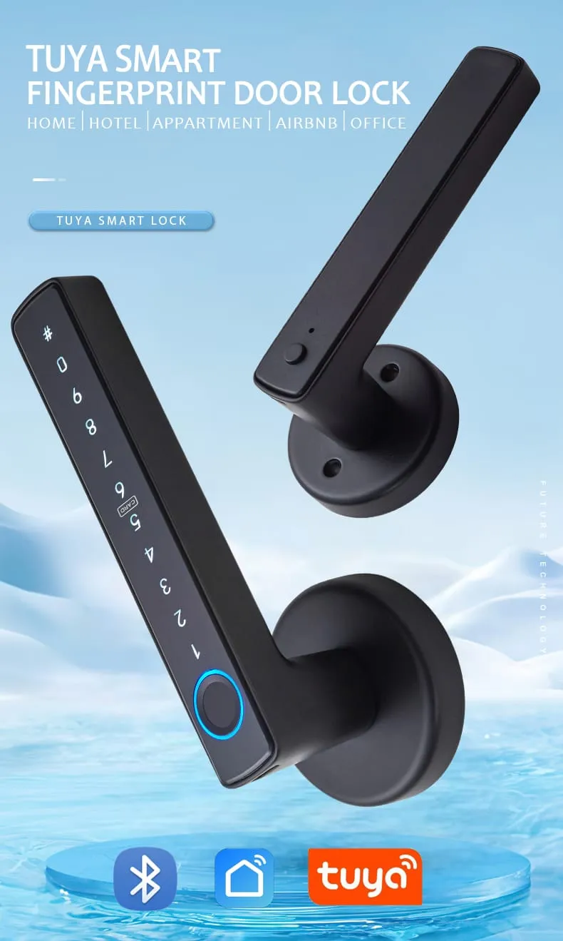 WAFU WF-F6 Fingerprint Handle Lock —fingerprint handle lock, Bluetooth door lock | detail image 1