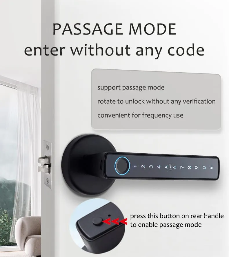 WAFU WF-F6 Fingerprint Handle Lock —fingerprint handle lock, Bluetooth door lock | detail image 16