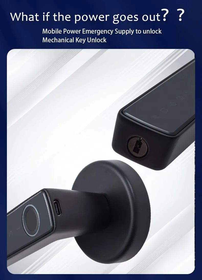 WAFU WF-F6 Fingerprint Handle Lock —fingerprint handle lock, Bluetooth door lock | detail image 18