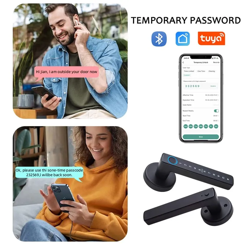 WAFU WF-F6 Fingerprint Handle Lock —fingerprint handle lock, Bluetooth door lock | detail image 8