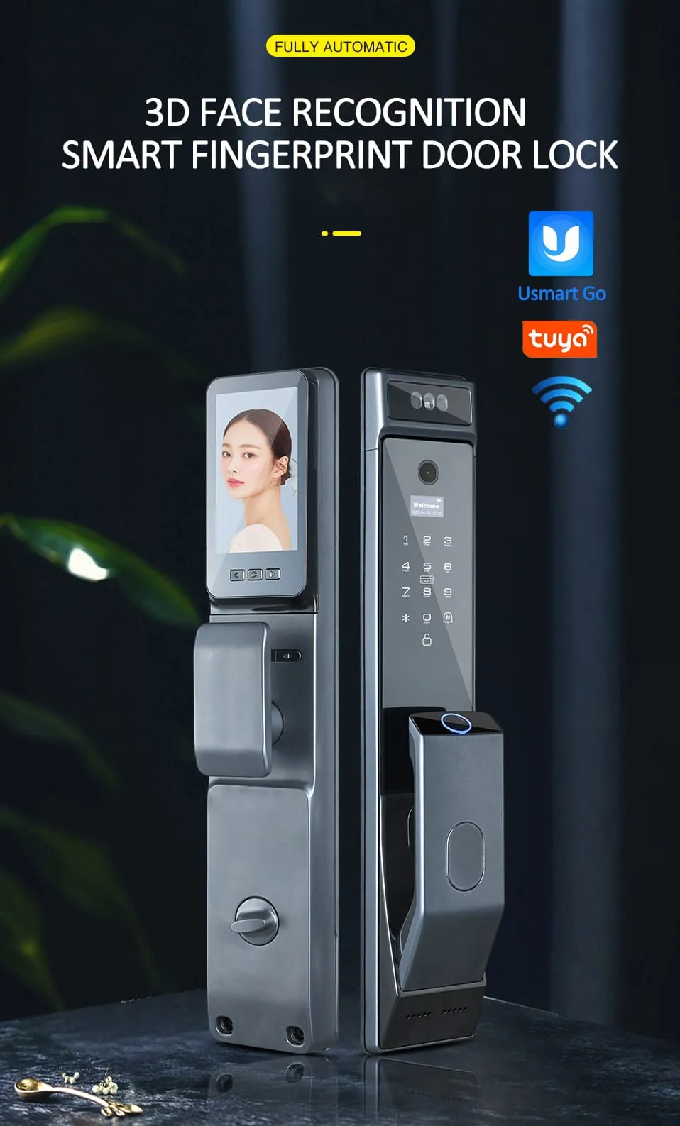 WAFU WF-MY4 3D Visual Peephole Lock —3D face recognition, visual peephole lock | detail image 1