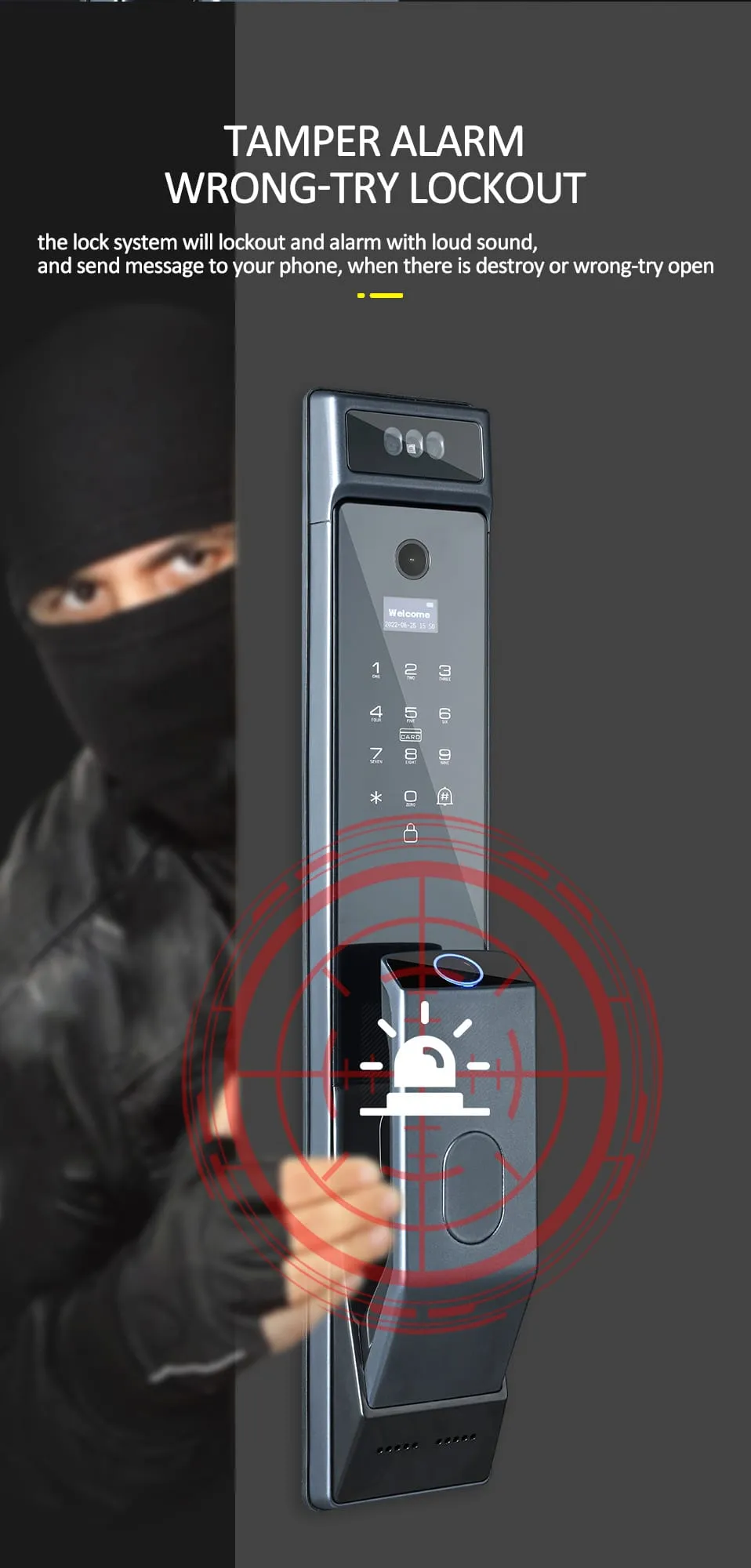 WAFU WF-MY4 3D Visual Peephole Lock —3D face recognition, visual peephole lock | detail image 10