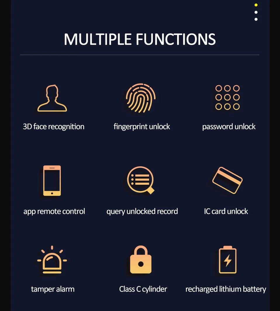 WAFU WF-MY4 3D Visual Peephole Lock —3D face recognition, visual peephole lock | detail image 2