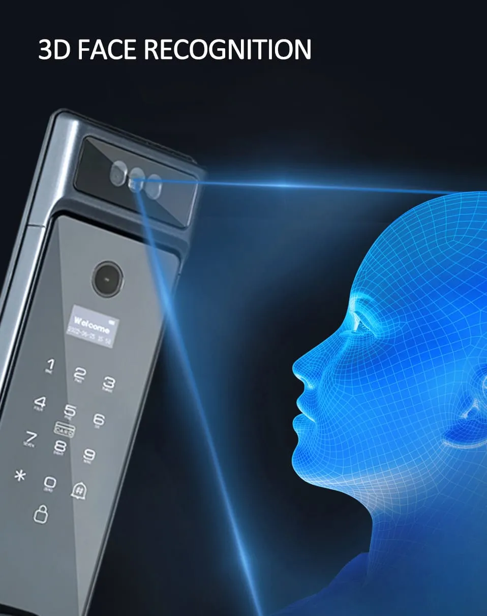 WAFU WF-MY4 3D Visual Peephole Lock —3D face recognition, visual peephole lock | detail image 3