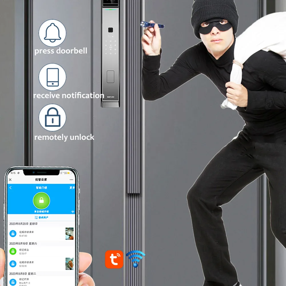 WAFU WF-MY5 3D Face Peephole Lock — 3D face peephole lock, 175 degree camera | detail image 11