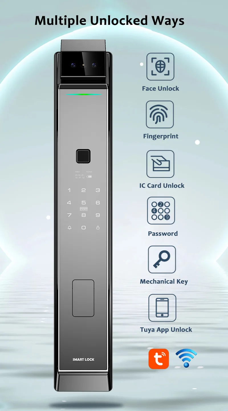WAFU WF-MY5 3D Face Peephole Lock — 3D face peephole lock, 175 degree camera | detail image 6