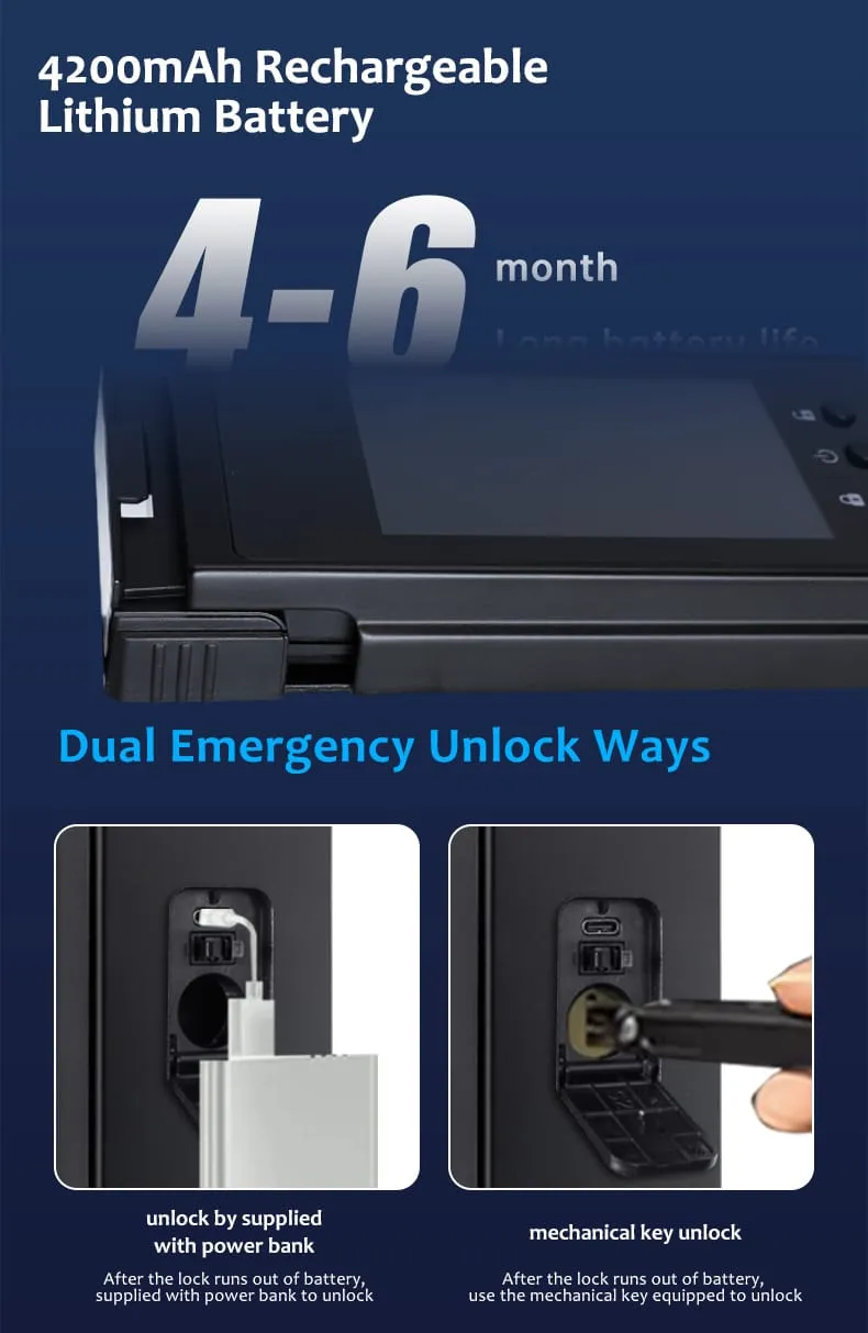 WAFU WF-MY6 3D Face & Peephole Lock —3D face peephole lock, 26 languages | detail image 7