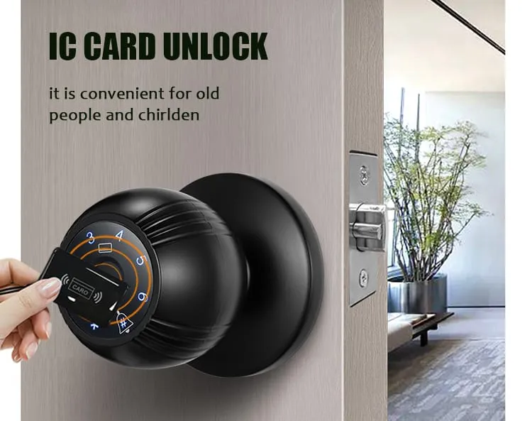 WAFU WF-Q7 Smart Ball Knob Lock —Smart Ball Knob Lock, modern minimalist | detail image 7