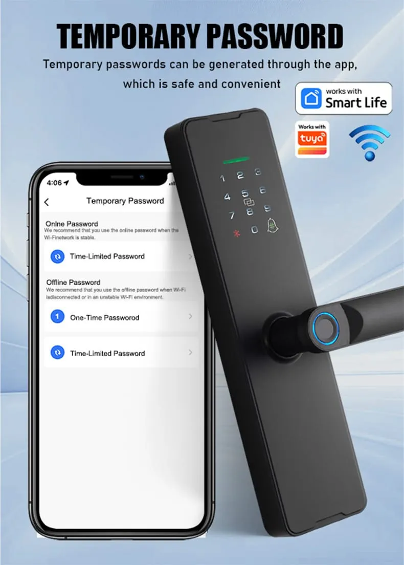 WAFU WF-X8 Smart Peephole Lock —smart peephole lock, 10-language menu | detail image 7