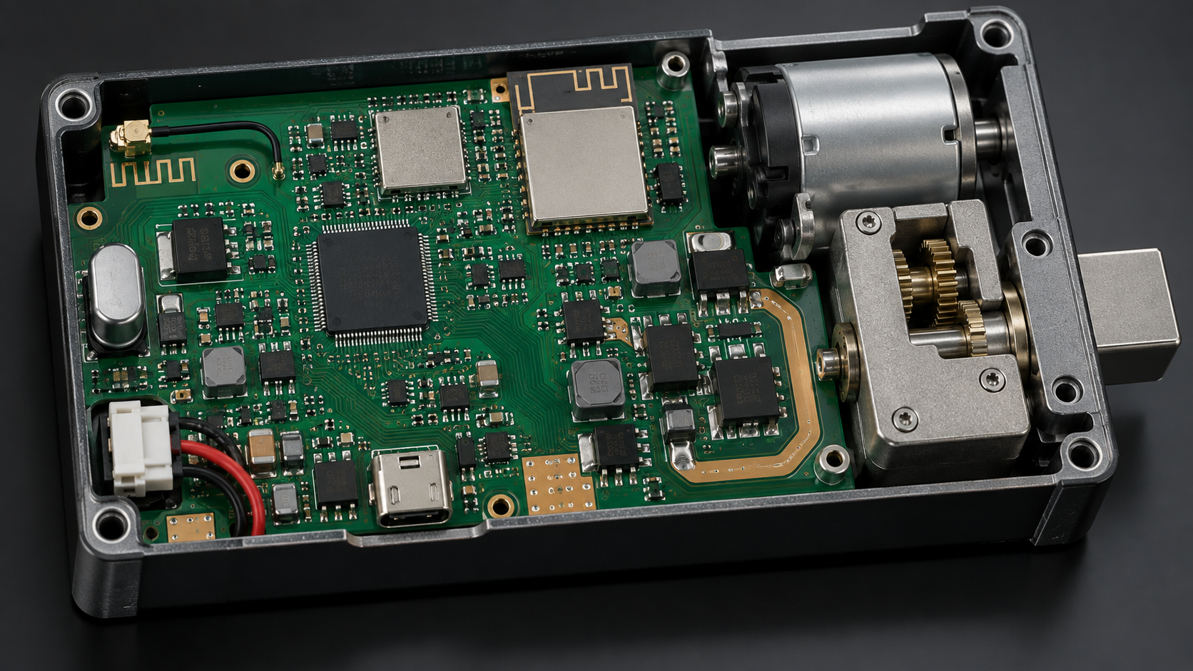 Architettura PCB e attuatore della serratura wireless