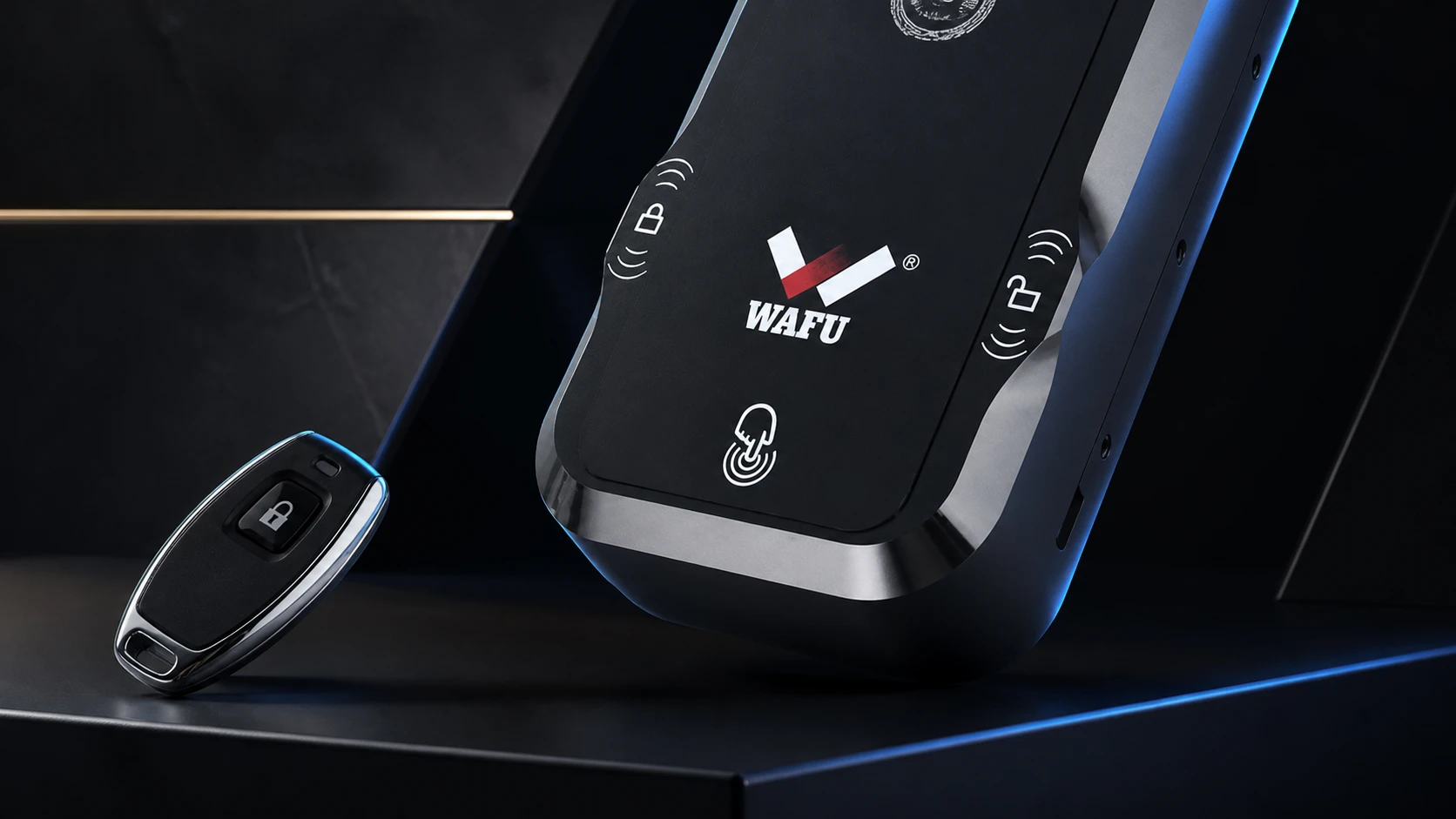 WF-026 serratura invisibile a doppio sistema con telecomando